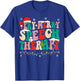 Very Merry Speech Therapy Christmas Speech Therapist SLP T-Shirt - T-Shirt | Royal