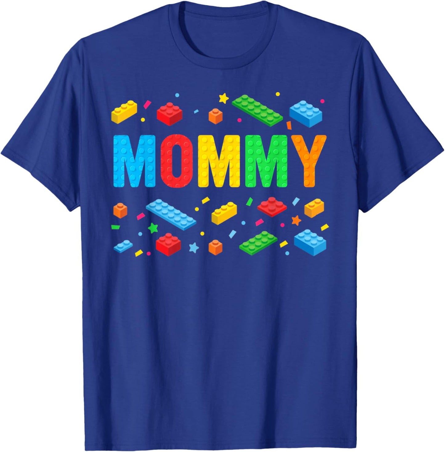 Mommy Master Builder Building Bricks Blocks Family Matching T-Shirt - T-Shirt | Royal