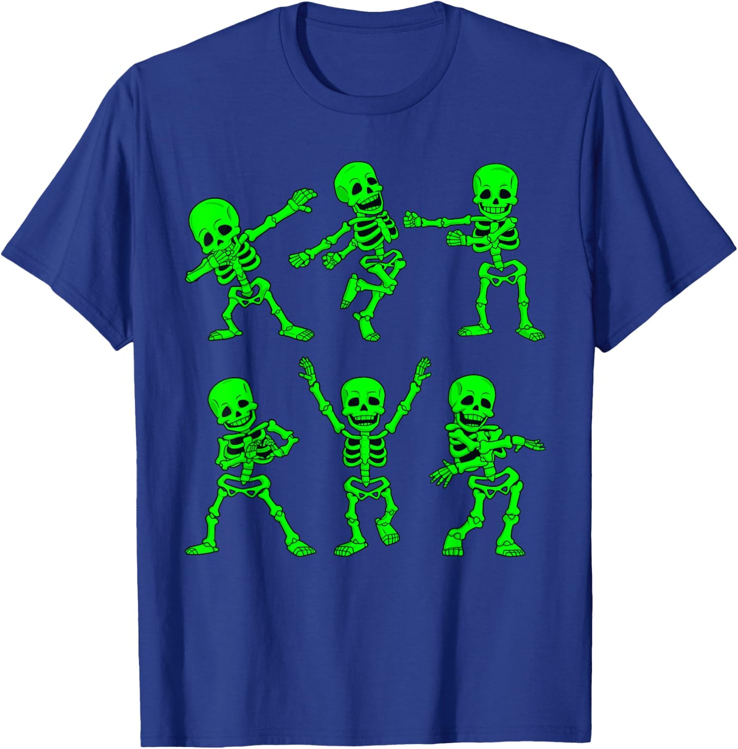 Dancing Skeletons Dance Challenge Girl Boys Kids Halloween Small T-Shirt - T-Shirt | Royal