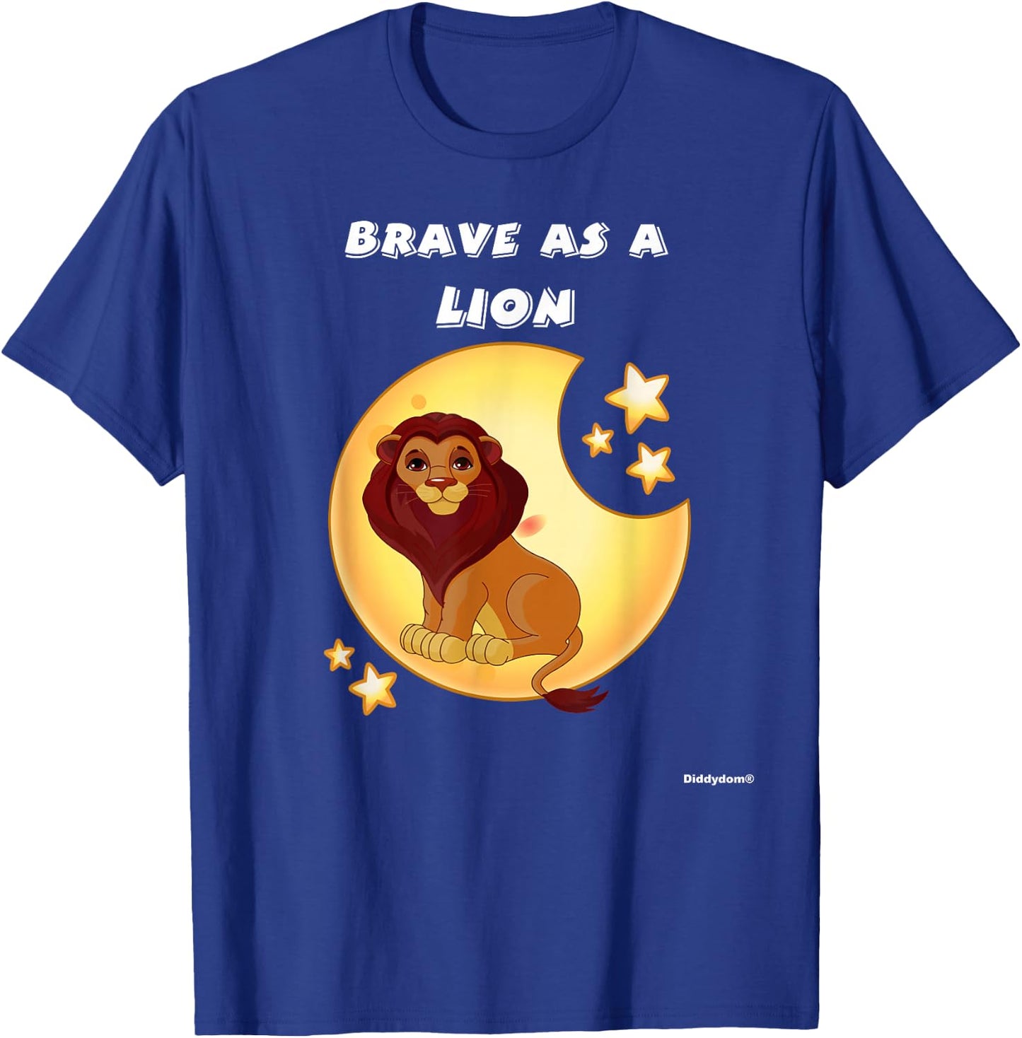 Bravery Brave Child Present Brave As A Lion T-Shirt - T-Shirt | Royal