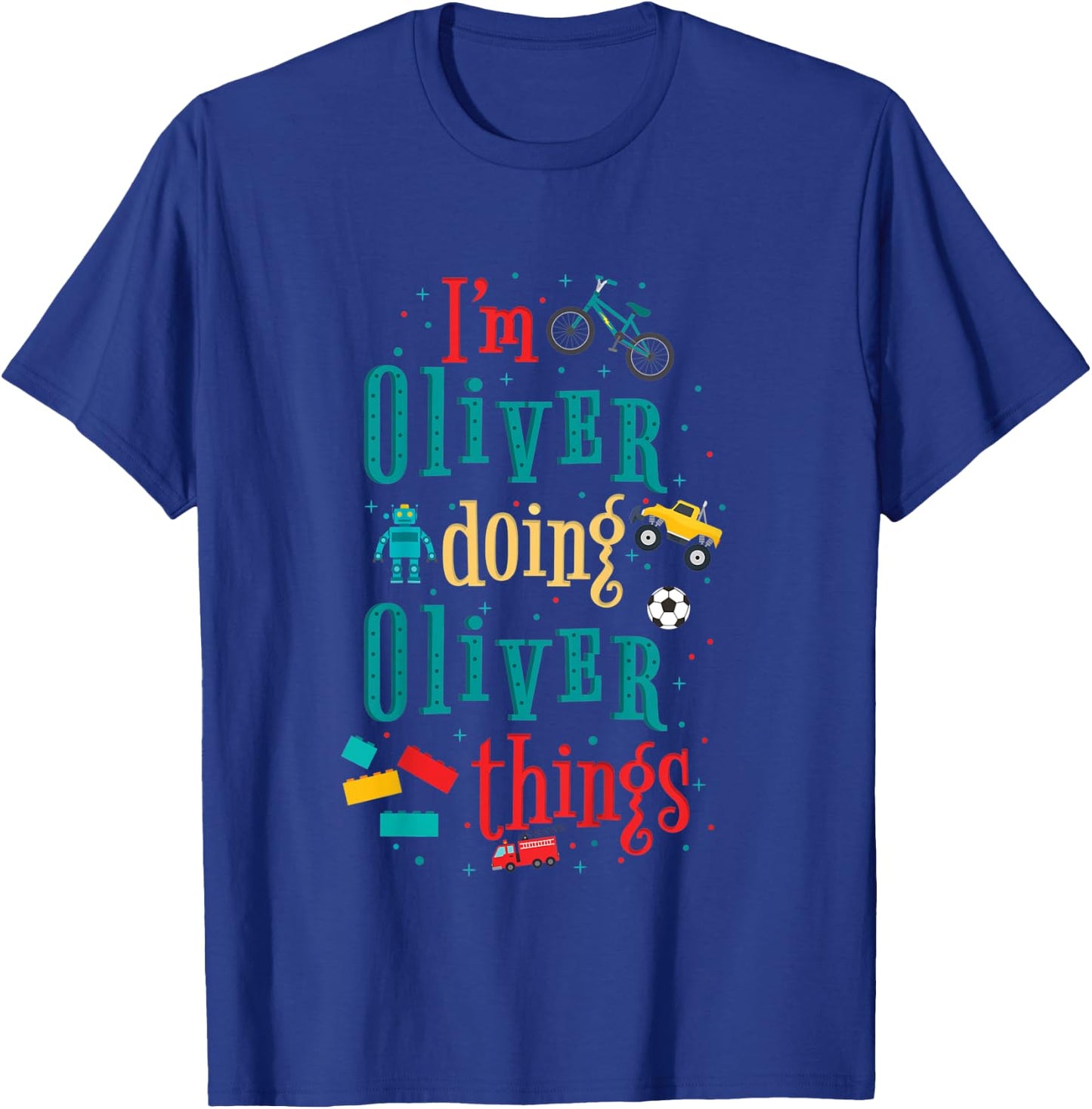 Kids I'm Oliver Doing Oliver Things Cute Boys T-Shirt - T-Shirt | Royal