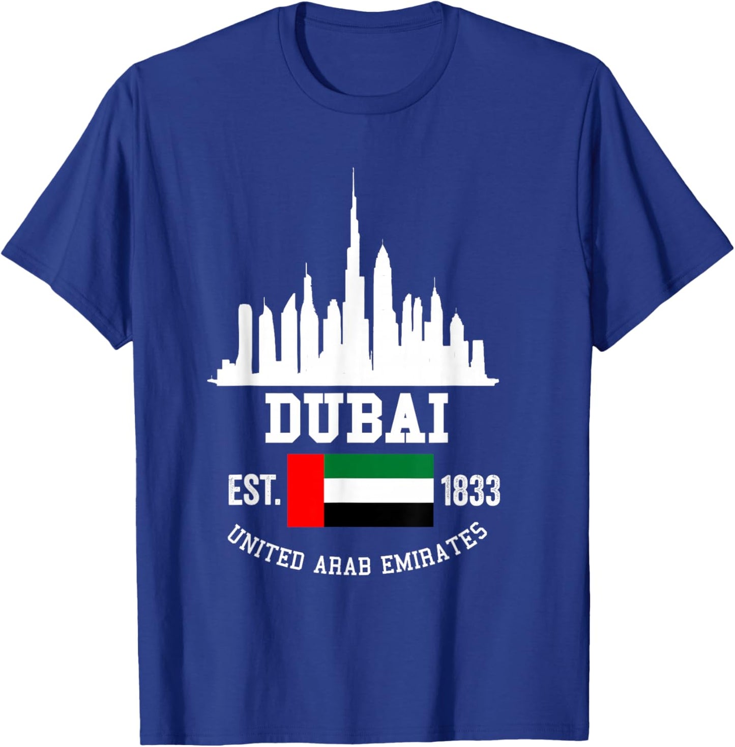 Dubai Souvenir Skyline UAE United Arab Emirate Reminder T-Shirt - T-Shirt | Royal