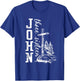 John 3:16 Christian Cross Bible T-Shirt - T-Shirt | Royal