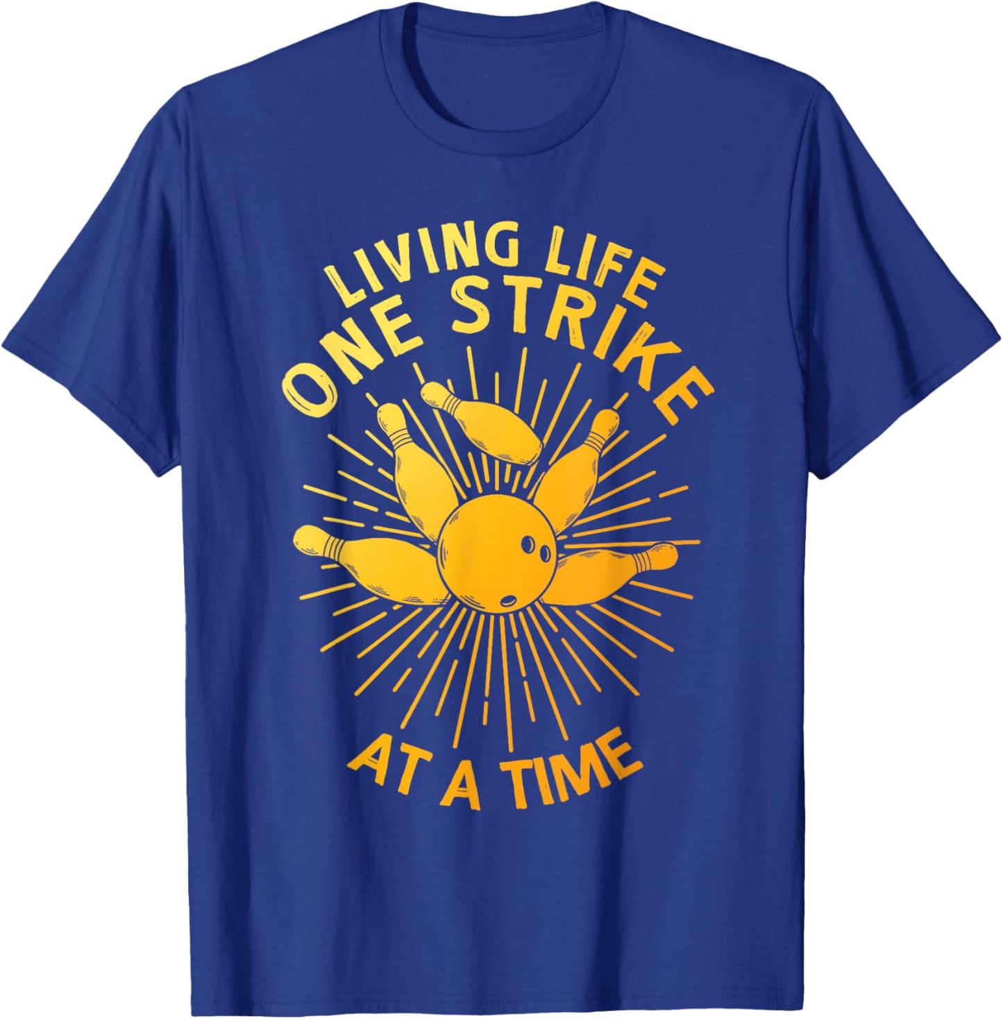 Cool Bowling Art Women Kids Strike Team Gag Bowler T-Shirt - T-Shirt | Royal