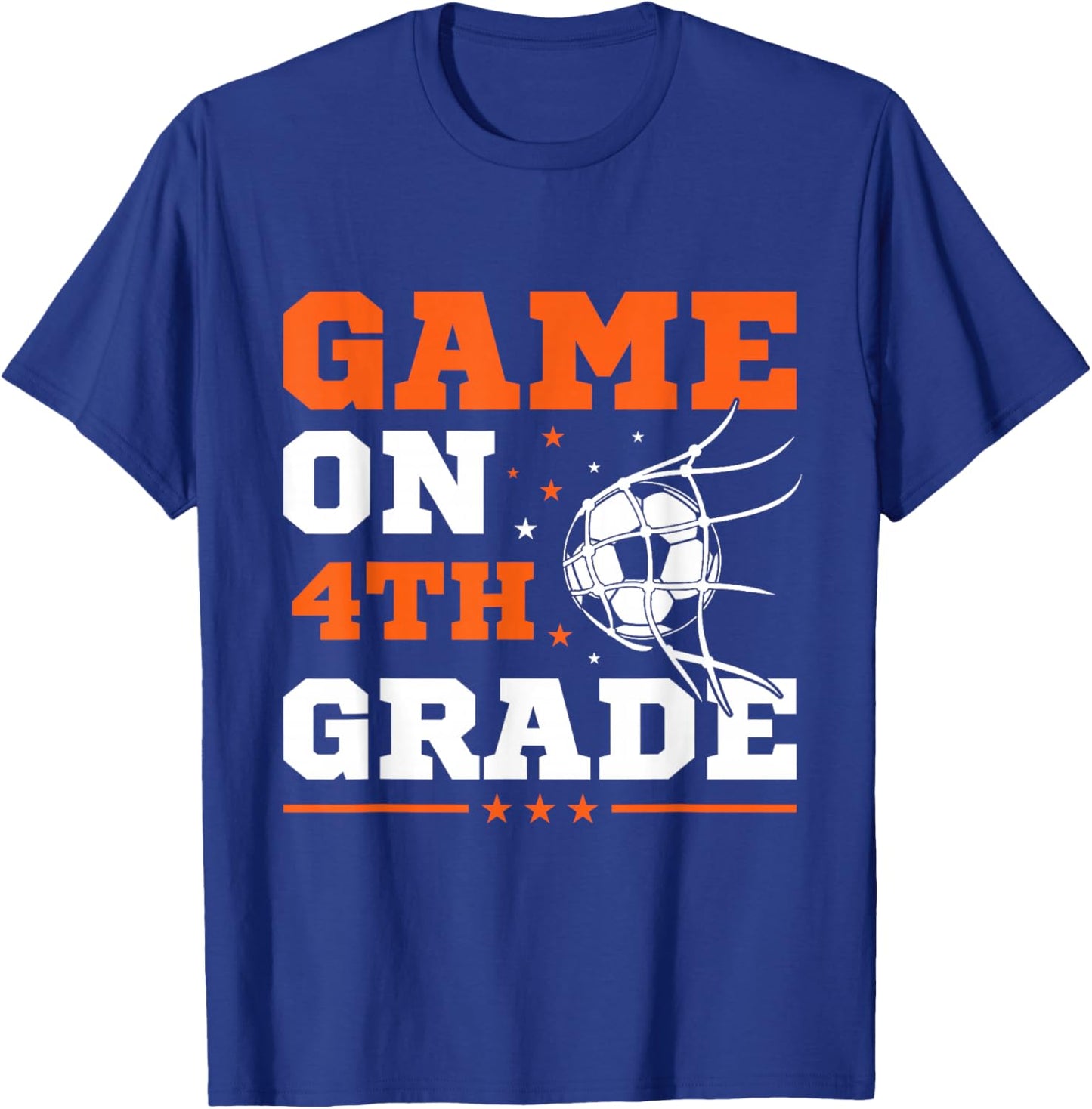 Soccer Game On 4th Grade Back To School Cute Sports Boys T-Shirt - T-Shirt | Royal