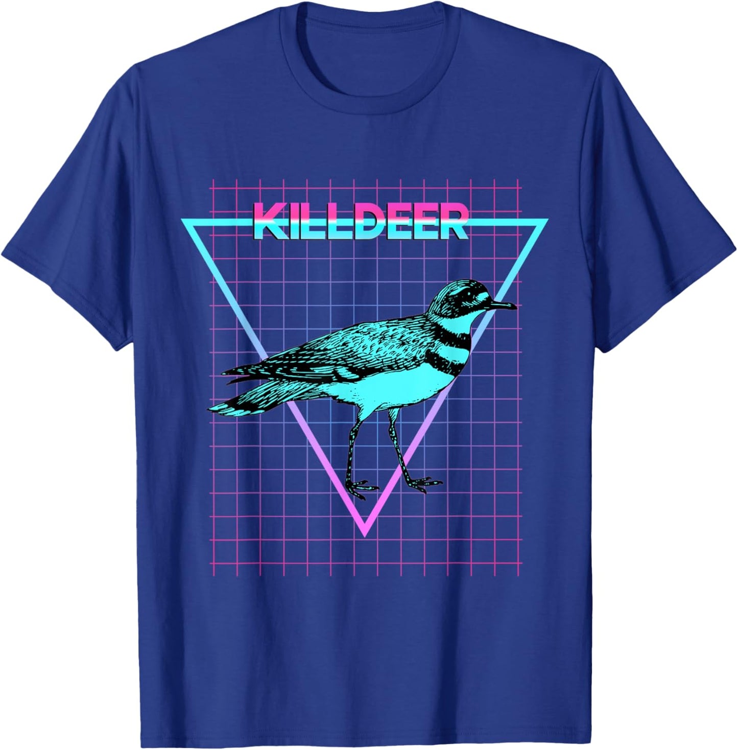 Killdeer Bird Aesthetic Retro Style Killdeer T-Shirt - T-Shirt | Royal