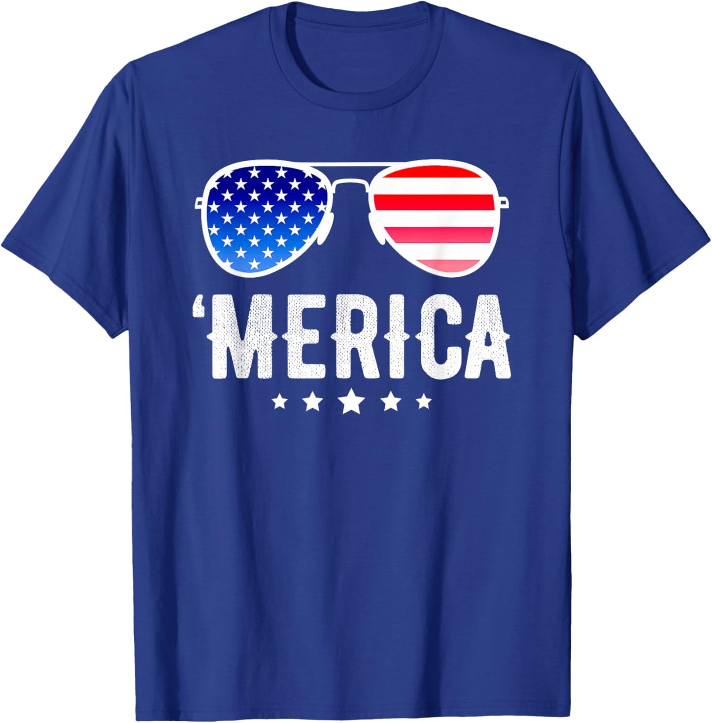 Funny American Flag Men Kids Boys Patriotic Fourth Small T-Shirt - T-Shirt | Royal