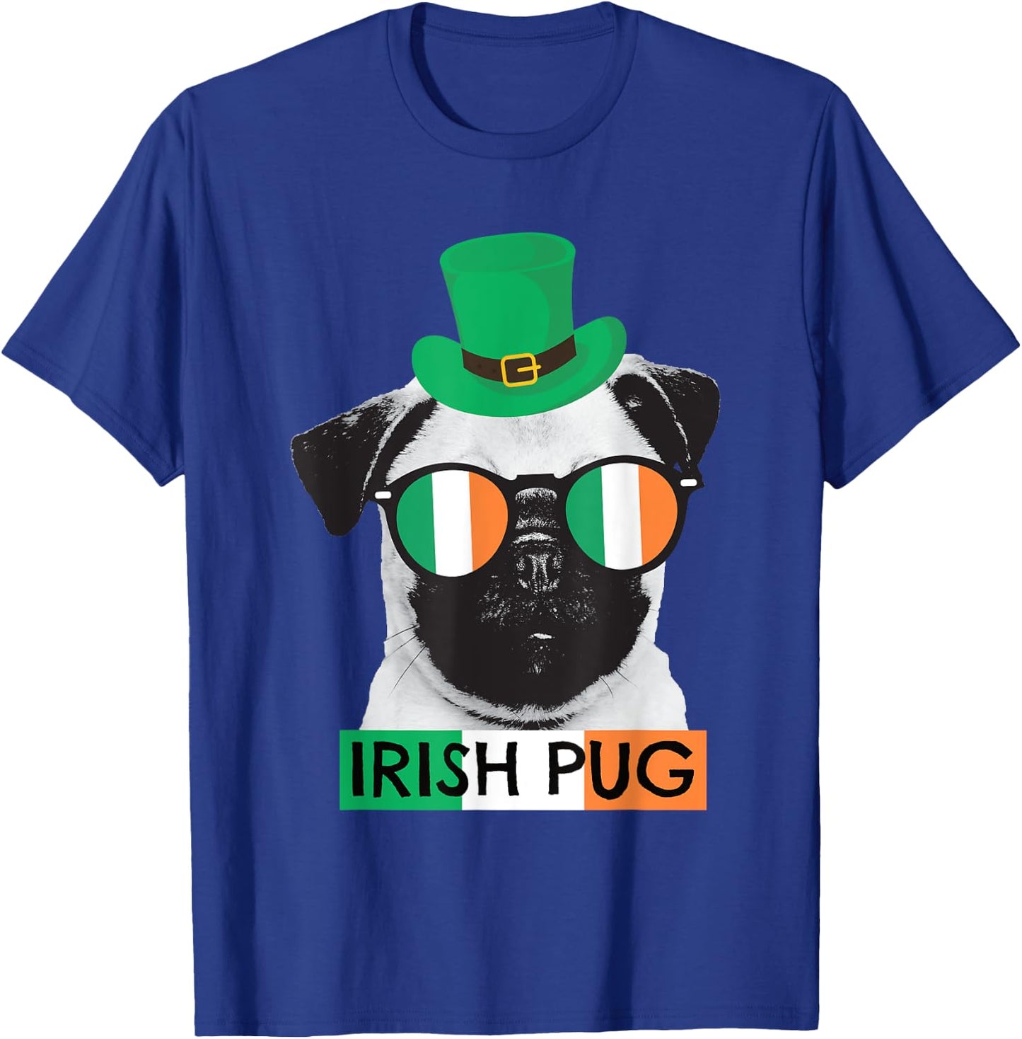 Irish Pug St Patricks Day Shirt for Pug Dog Lovers T-Shirt - T-Shirt | Royal