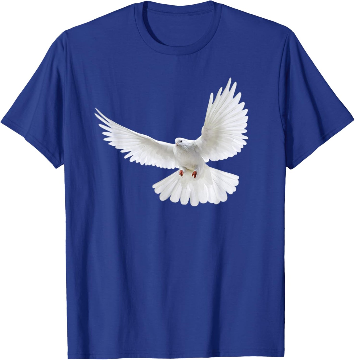 Beautiful Flying Peaceful White Dove Photo Silhouette T-Shirt - T-Shirt | Royal