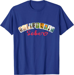 California Sober T-Shirt - T-Shirt | Royal