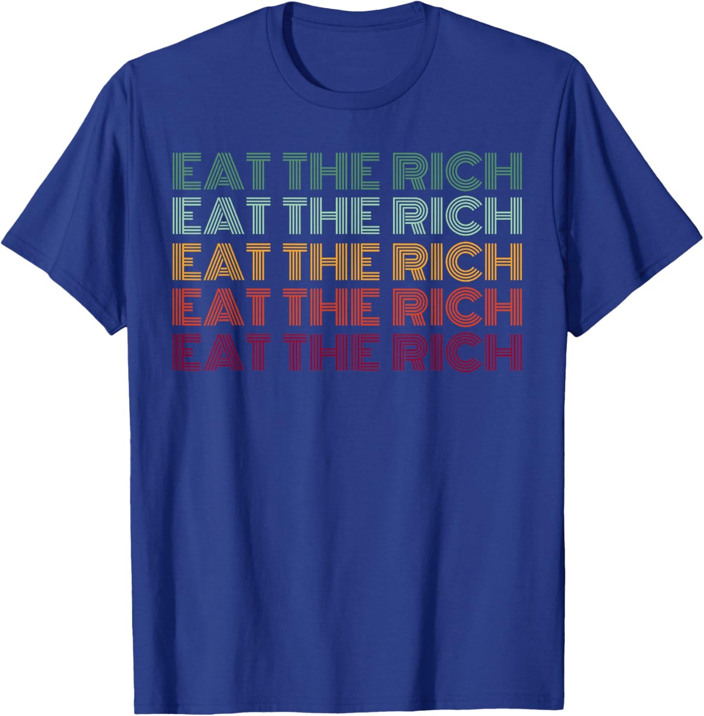 Eat The Rich Socialist Retro T-Shirt - T-Shirt | Royal