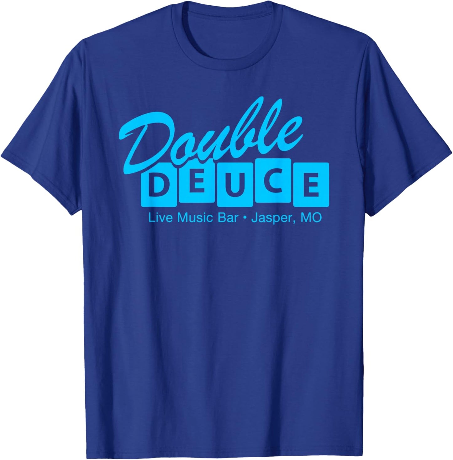 Double Deuce Funny Retro Road Side Bar House T-Shirt - T-Shirt | Royal