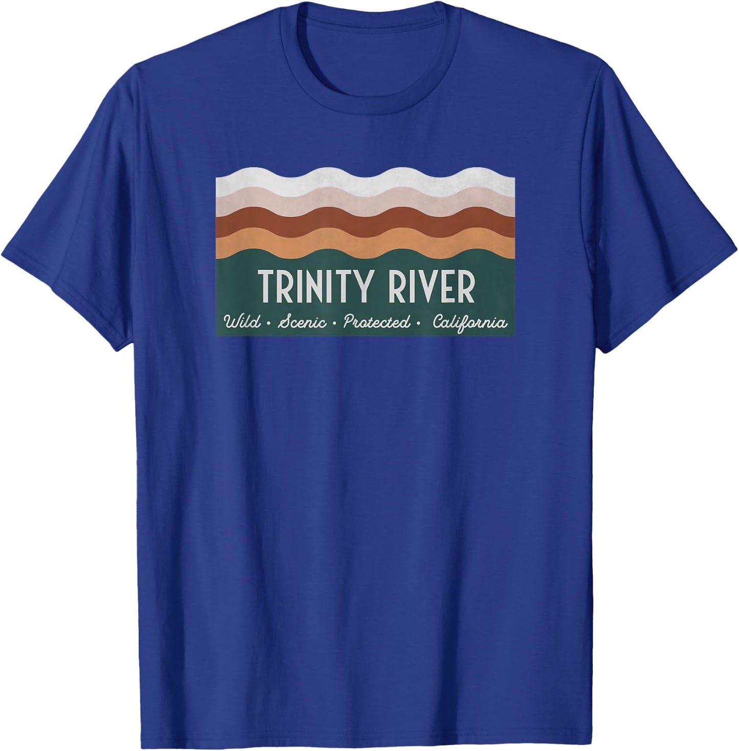Wild Scenic Protected California - Trinity River T-Shirt - T-Shirt | Royal
