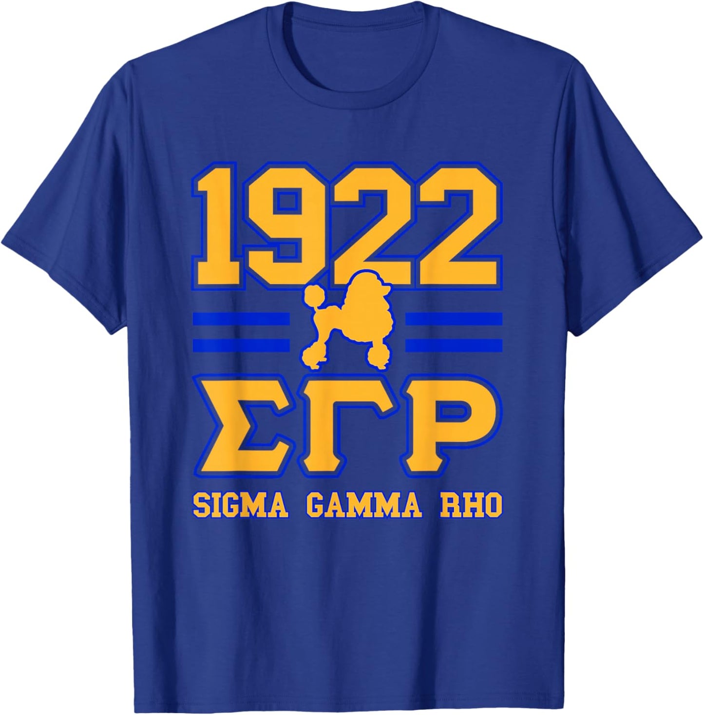 Sigma Gamma Rho Paraphernalia, Sigma Pretty Poodles Sorority T-Shirt - T-Shirt | Royal