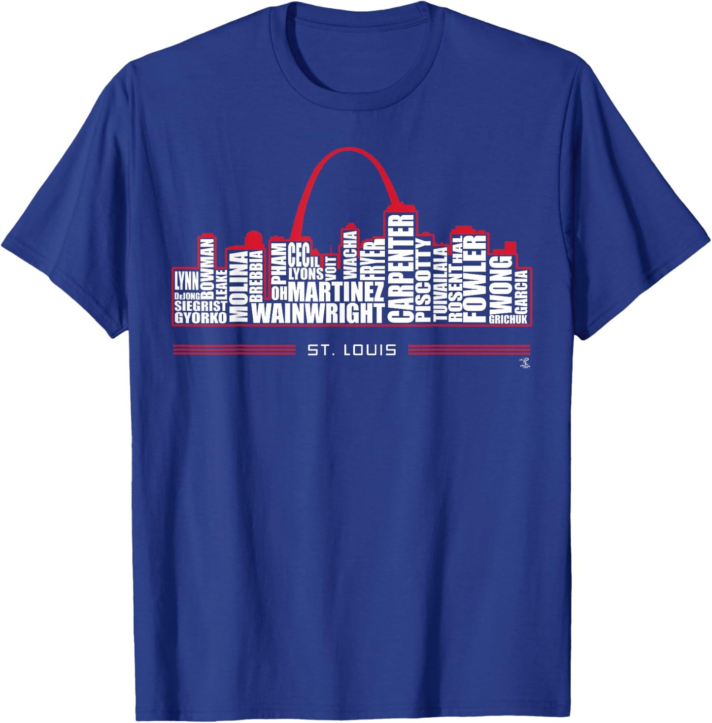 2019 Yadier Molina Skyline - Apparel T-Shirt - T-Shirt | Royal