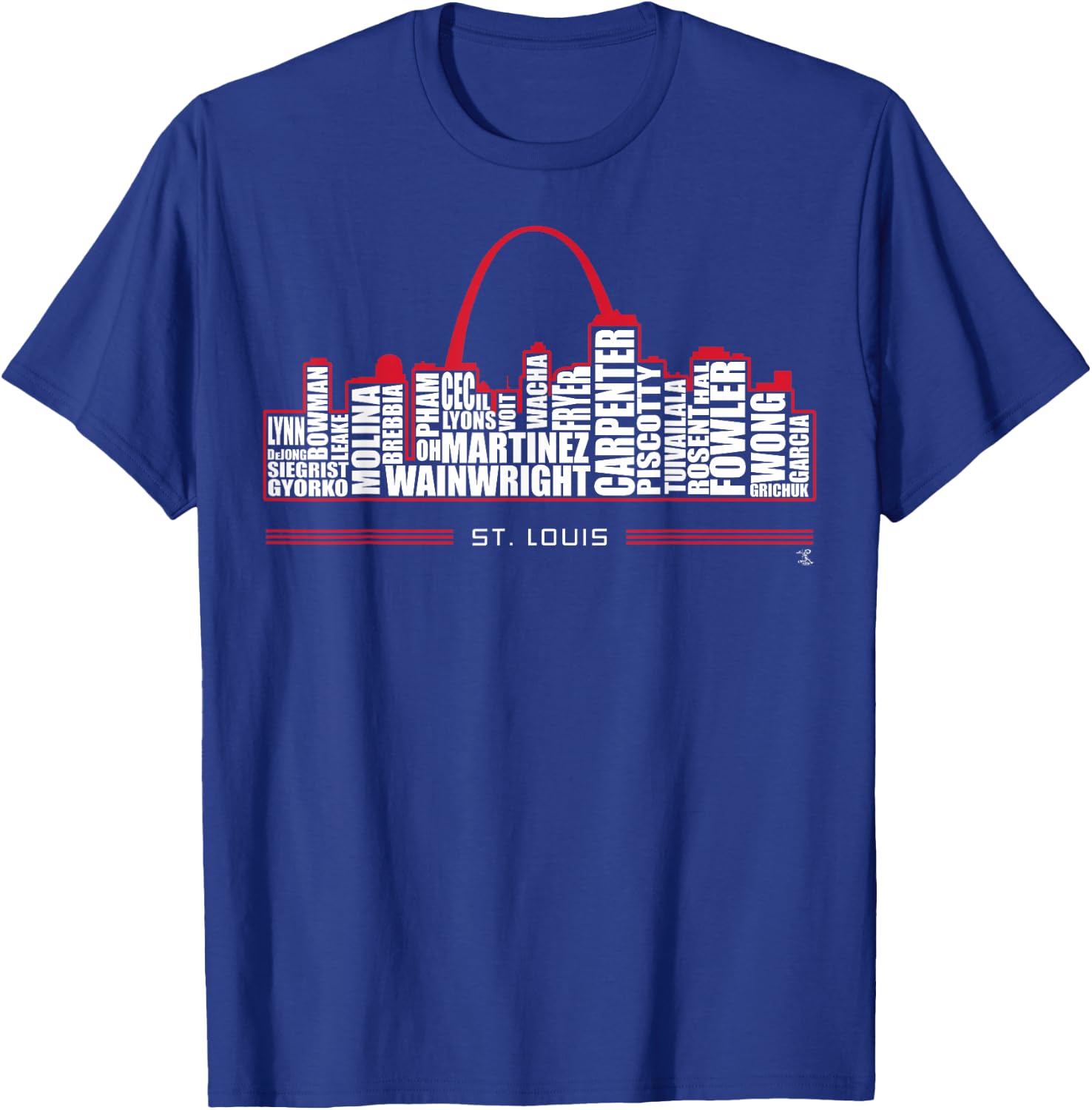 2019 Yadier Molina Skyline - Apparel T-Shirt - T-Shirt | Royal