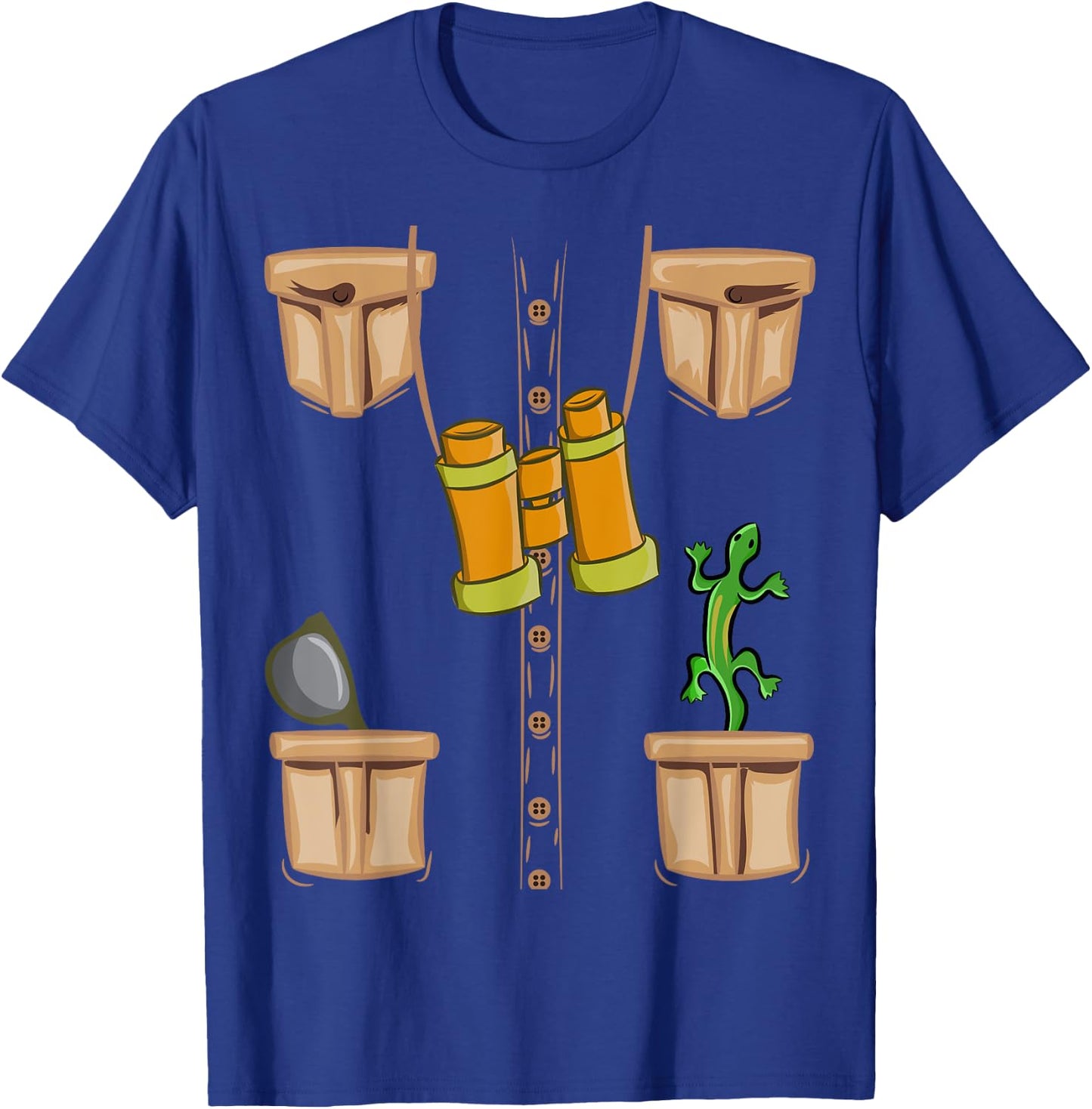 Halloween Animal Zookeeper, Jungle Safari Explorer Vest Kids T-Shirt - T-Shirt | Royal
