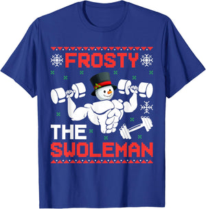 The Swoleman Ugly Christmas Gym T-Shirt - T-Shirt | Royal