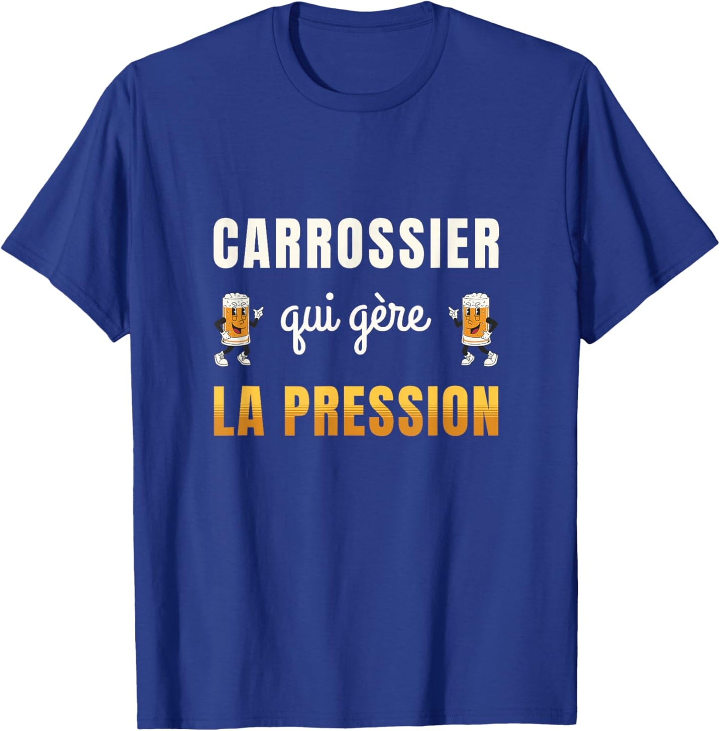 Bodybuilder Who Manages Pressure Humor Bodywork Beer T-Shirt - T-Shirt | Royal
