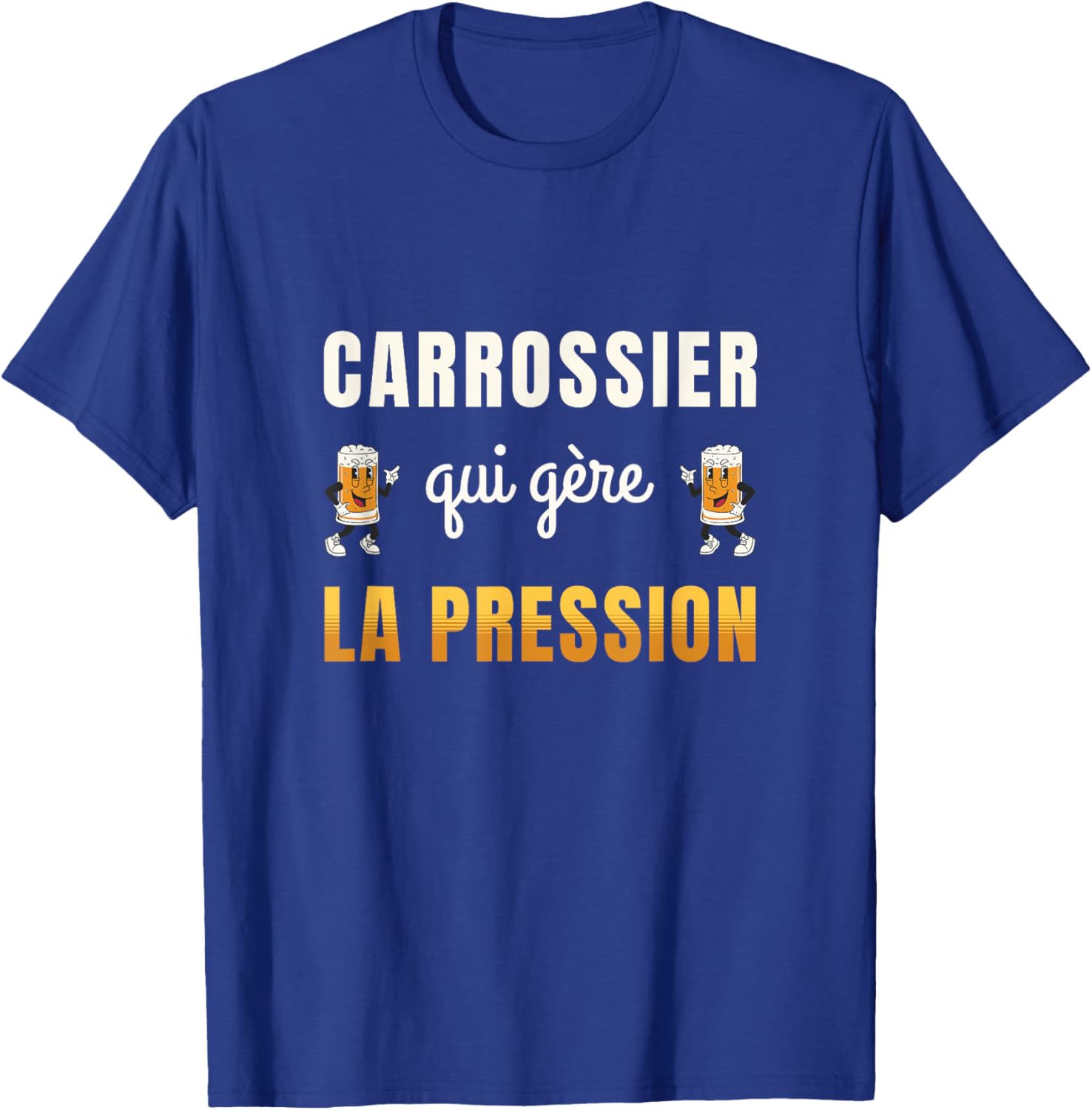 Bodybuilder Who Manages Pressure Humor Bodywork Beer T-Shirt - T-Shirt | Royal