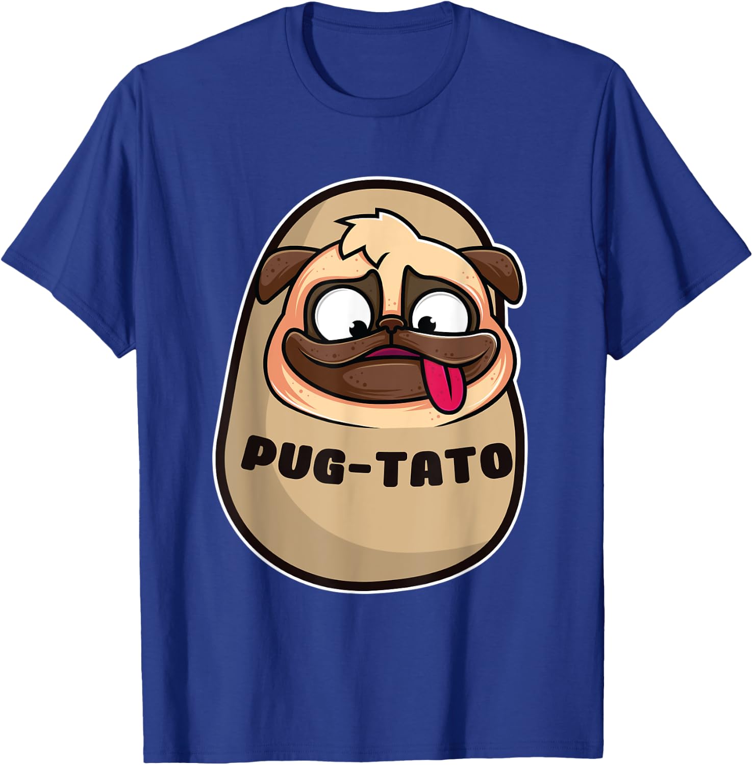 Pugtato Cute Pug Potato Dog Lover Funny Design And Style Women T-Shirt - T-Shirt | Royal