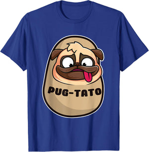 Pugtato Cute Pug Potato Dog Lover Funny Design And Style Women T-Shirt - T-Shirt | Royal