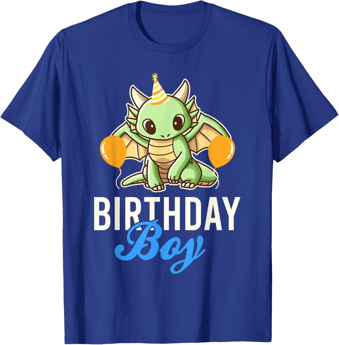 Cute Dragon Birthday Boy T-Shirt - T-Shirt | Royal