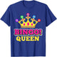 Bingo Queen Bingo Player T-Shirt - T-Shirt | Royal