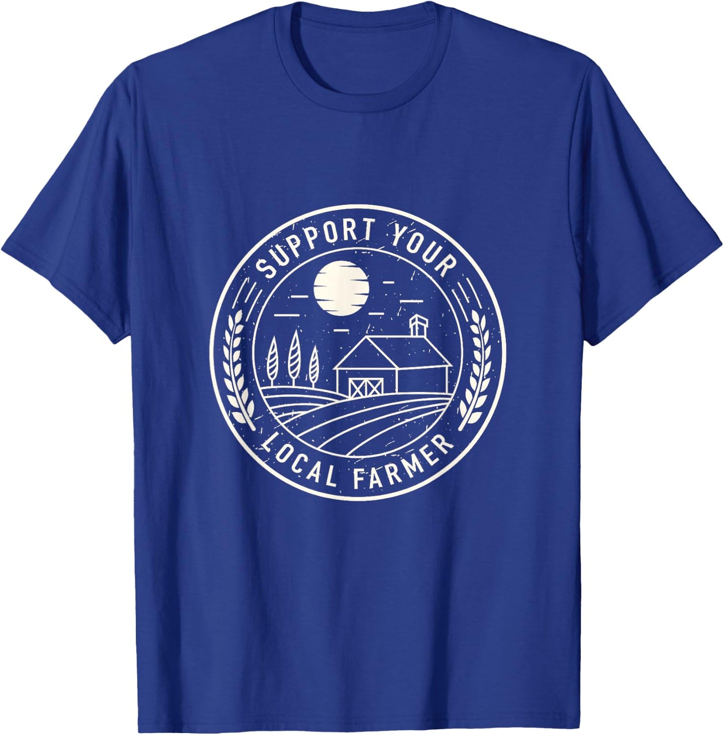No farms no food support your local farm market T-Shirt - T-Shirt | Royal
