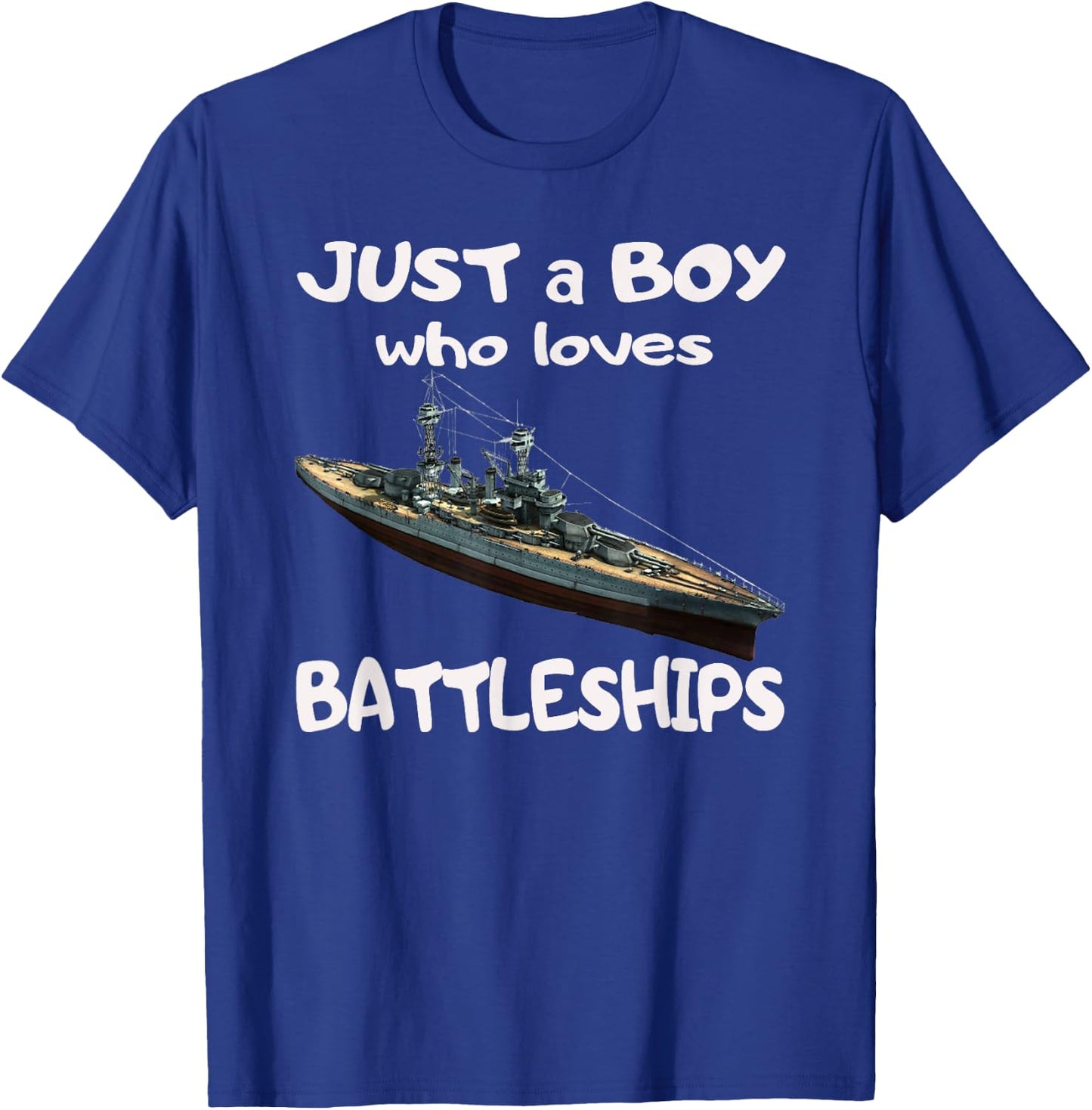 USS Colorado BB-45 WW2 Warship Boy Who Loves Battleship T-Shirt - T-Shirt | Royal