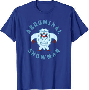 Winter Workout Gear Abdominal Snowman T-Shirt - T-Shirt | Royal