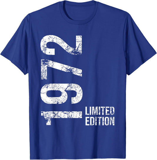 53rd Birthday 53 Years Old Man Woman Vintage 1972 T-Shirt - T-Shirt | Royal