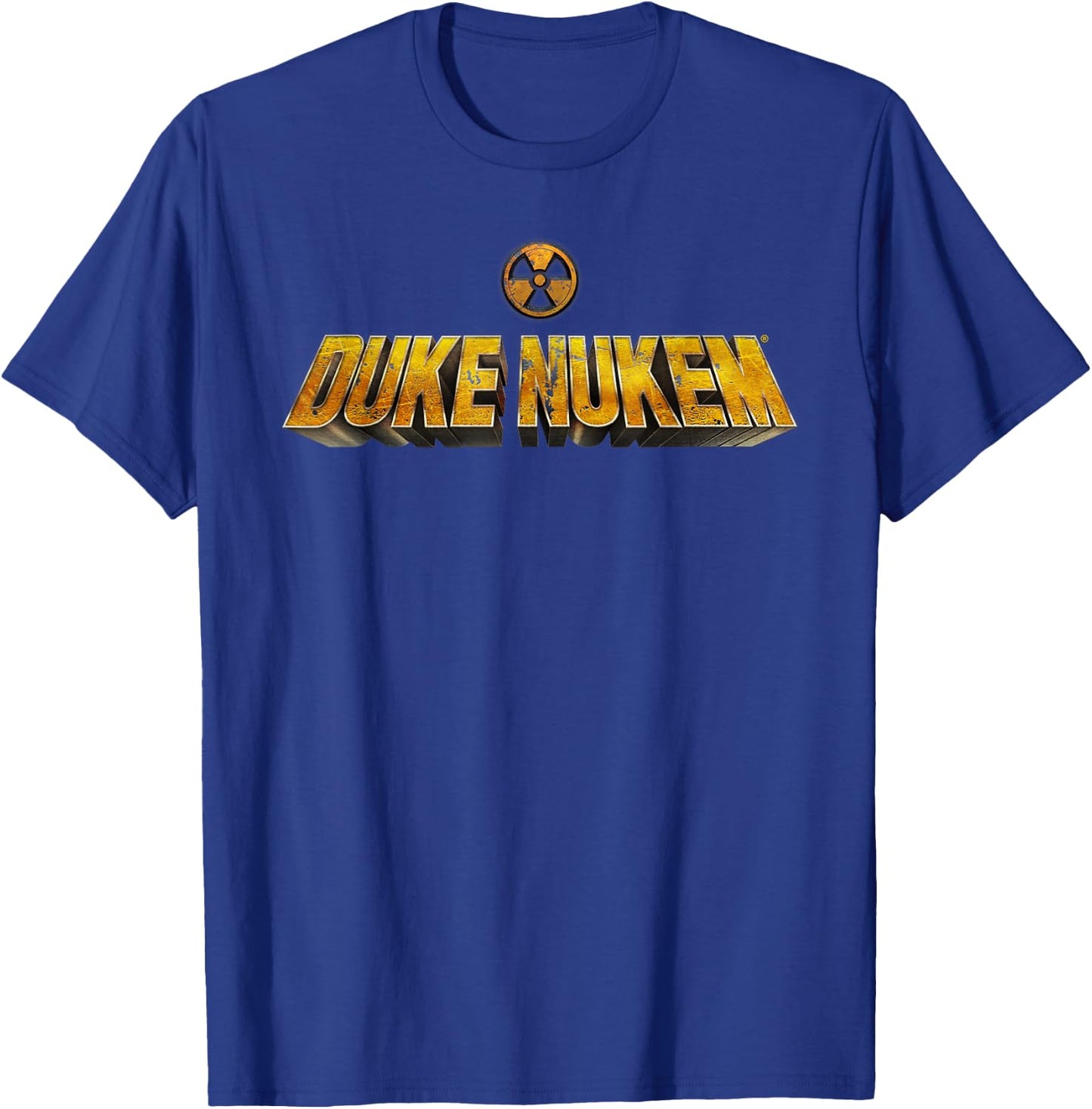 Duke Nukem Logo Radiation Symbol Official Retro Gaming T-Shirt - T-Shirt | Royal