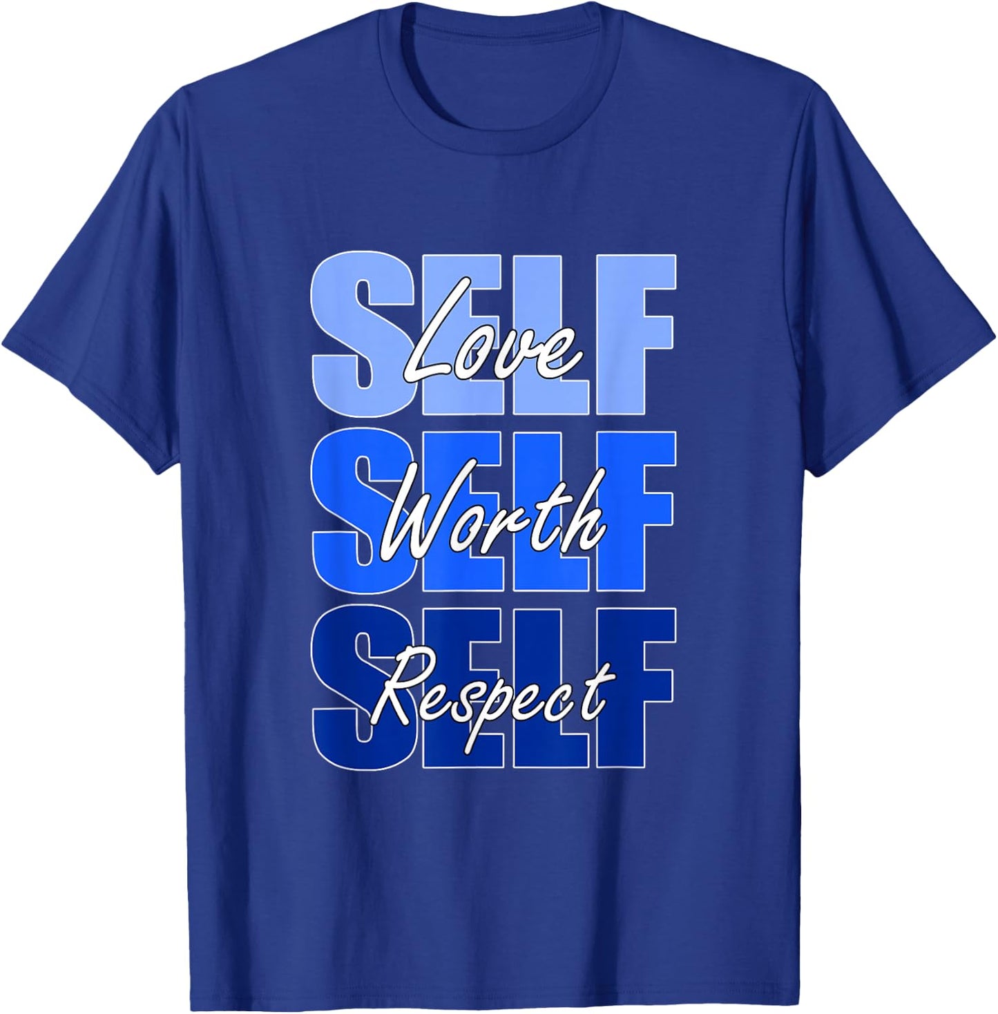 Blue Self-ish X3 Royal Blue Graphic T-Shirt - T-Shirt | Royal