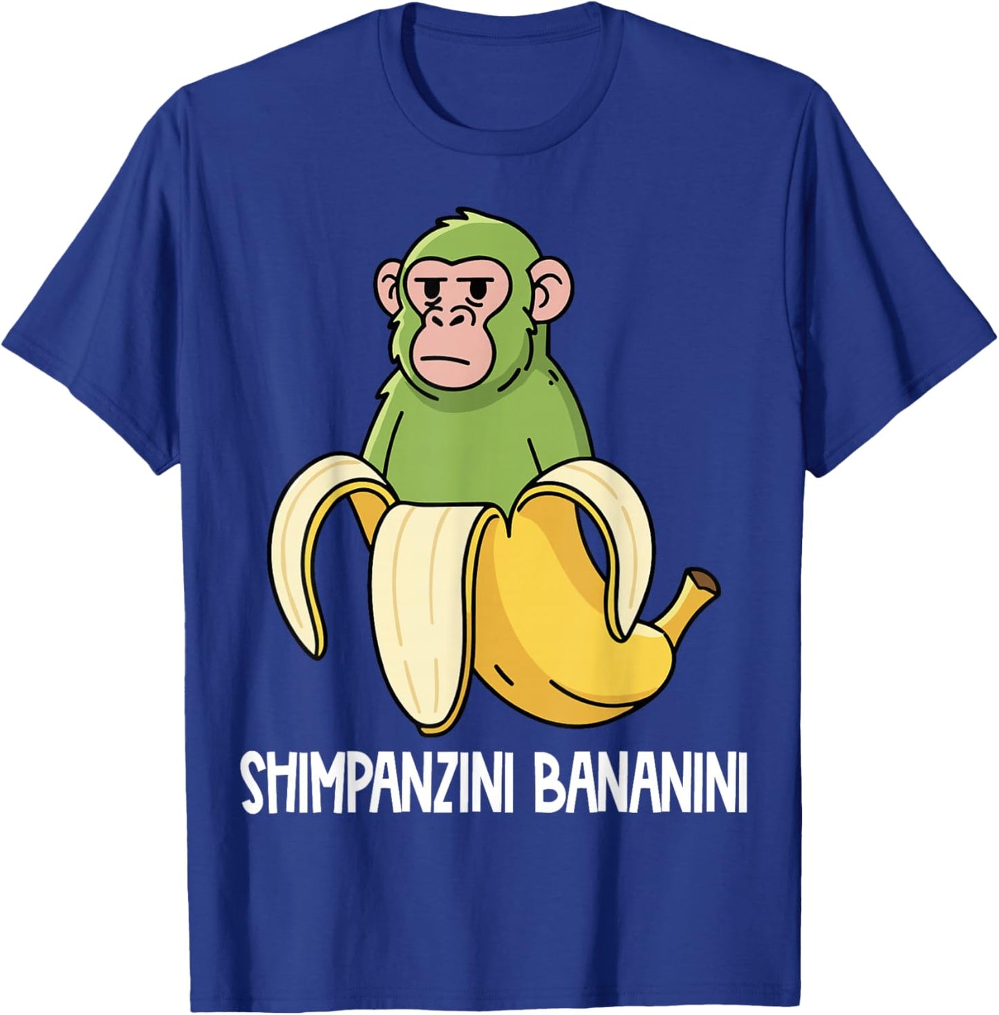 Italian Characters Brainrot Shimpanzini Bananini T-Shirt - T-Shirt | Royal