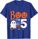 Kids Boo I'm 5 Yr Old 5th Birthday Halloween Girl Boy Costume T-Shirt - T-Shirt | Royal