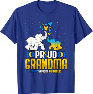 Grandma Down Syndrome Awareness T-Shirt - T-Shirt | Royal