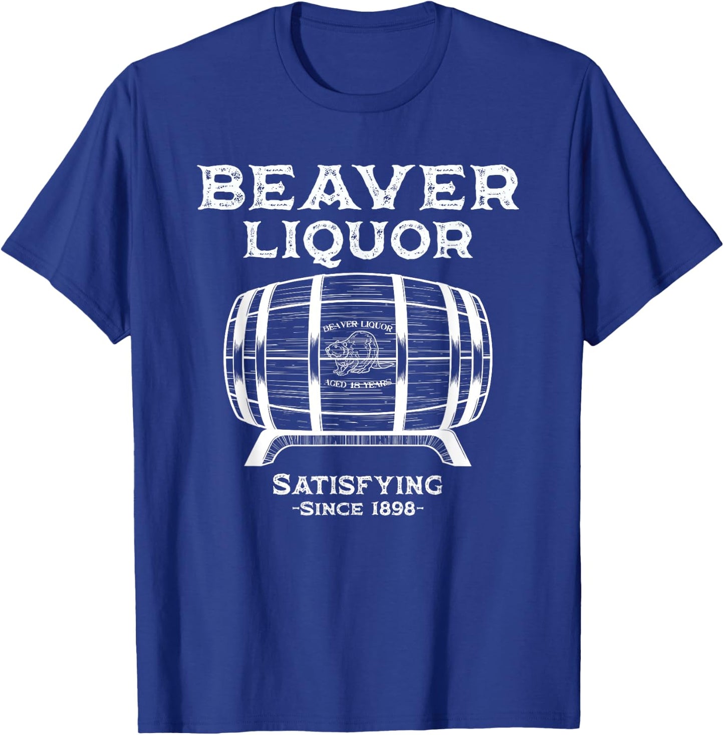 Beaver Liquor Beaver Liqueur Adult Humor Drinking Humor T-Shirt - T-Shirt | Royal