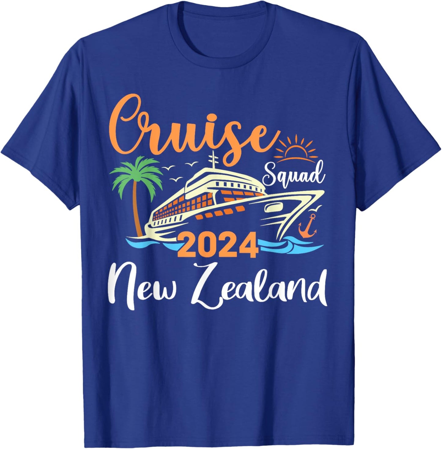 New Zealand Cruise Squad 2024 Family Holiday Matching T-Shirt - T-Shirt | Royal