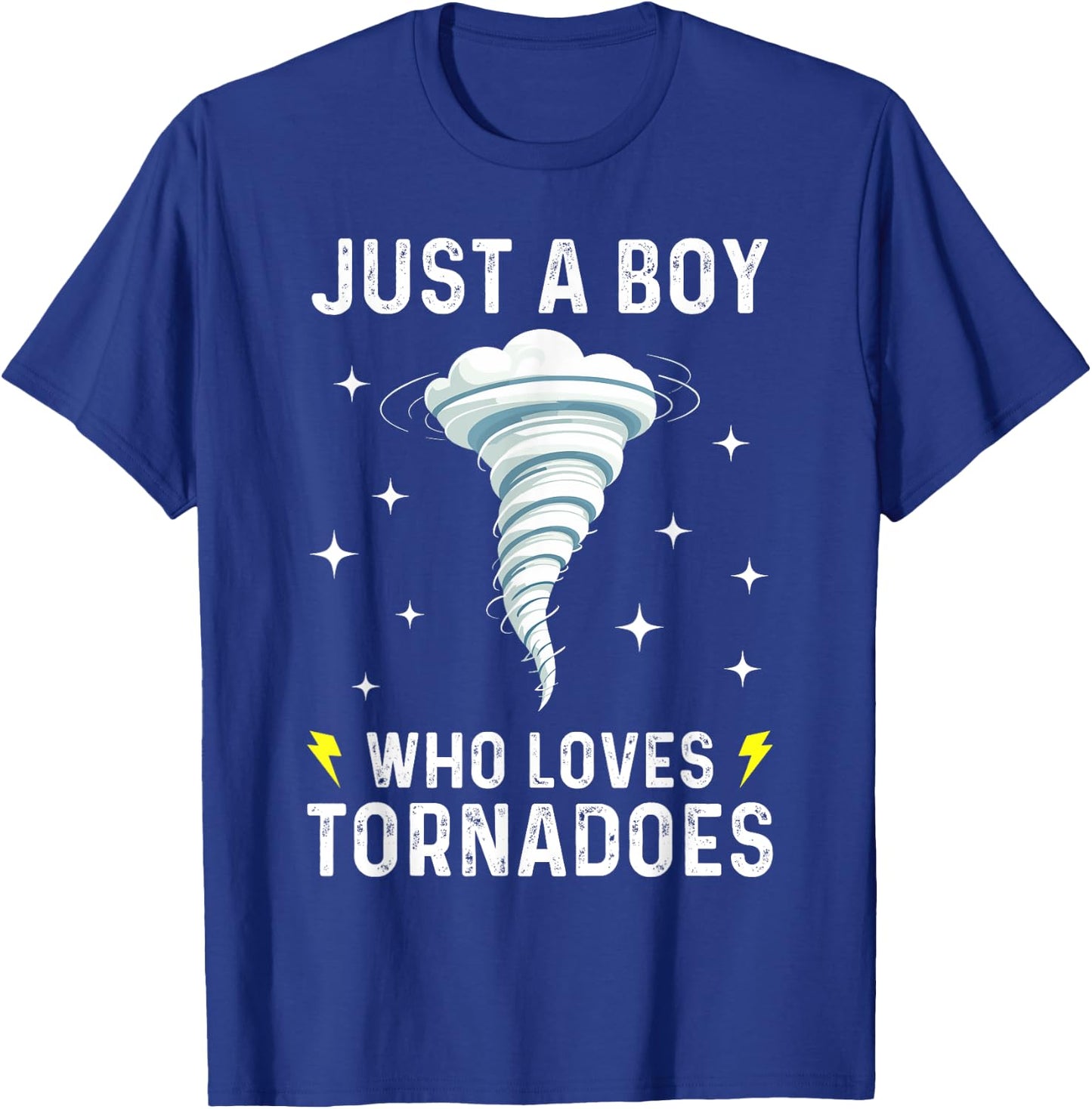 Funny Tornado Gift Boys Kids Hurricane Weather Chaser T-Shirt - T-Shirt | Royal