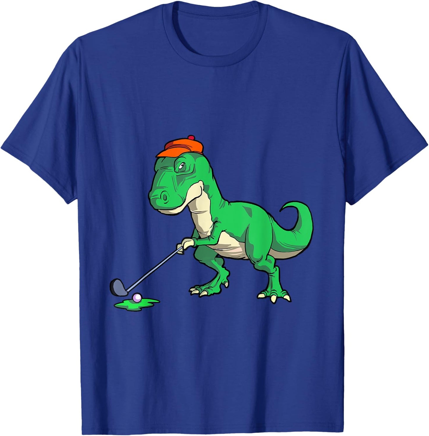 Funny T Rex Dinosaur Golf Gifts Shirts Golfer T-Shirt - T-Shirt | Royal