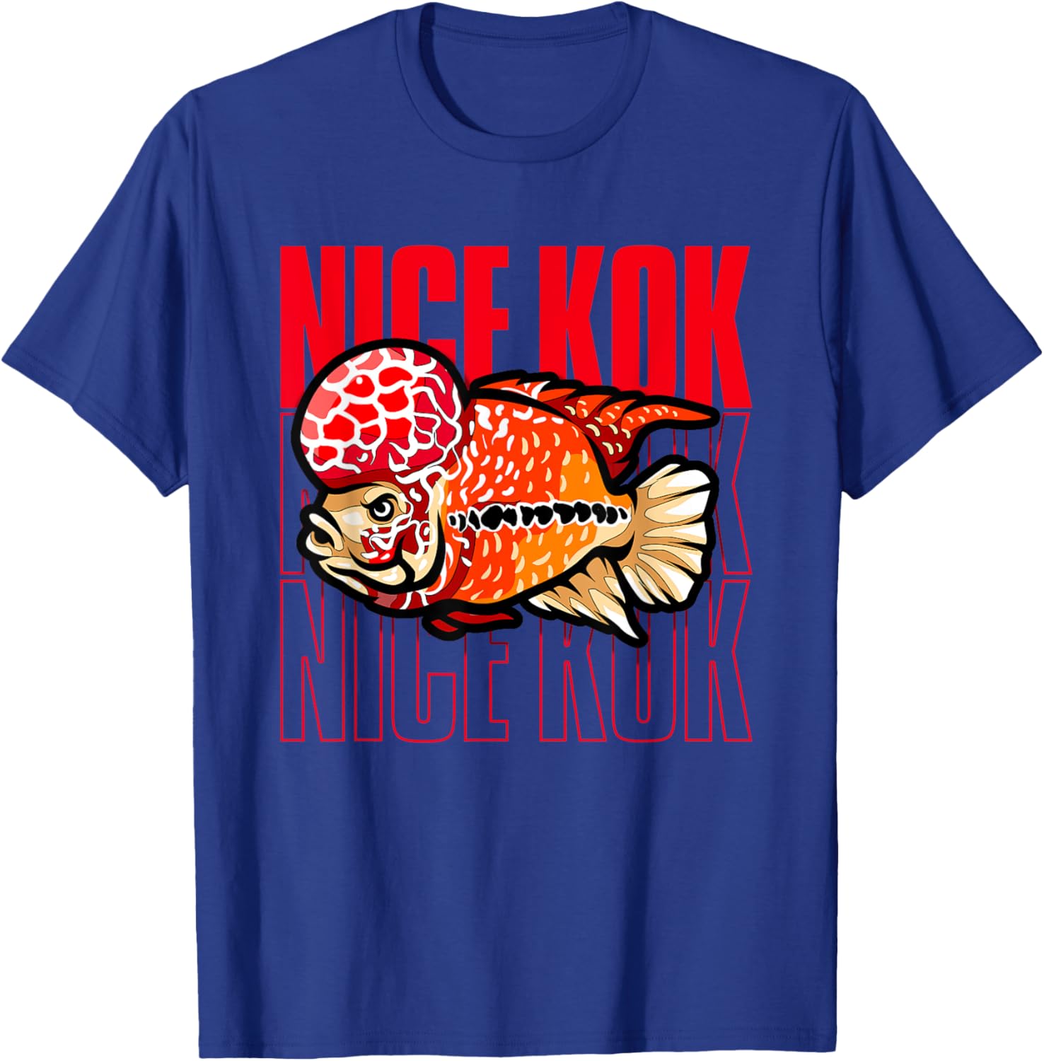Nice Kok Funny Flowerhorn Cichlid Fish Keeper T-Shirt - T-Shirt | Royal