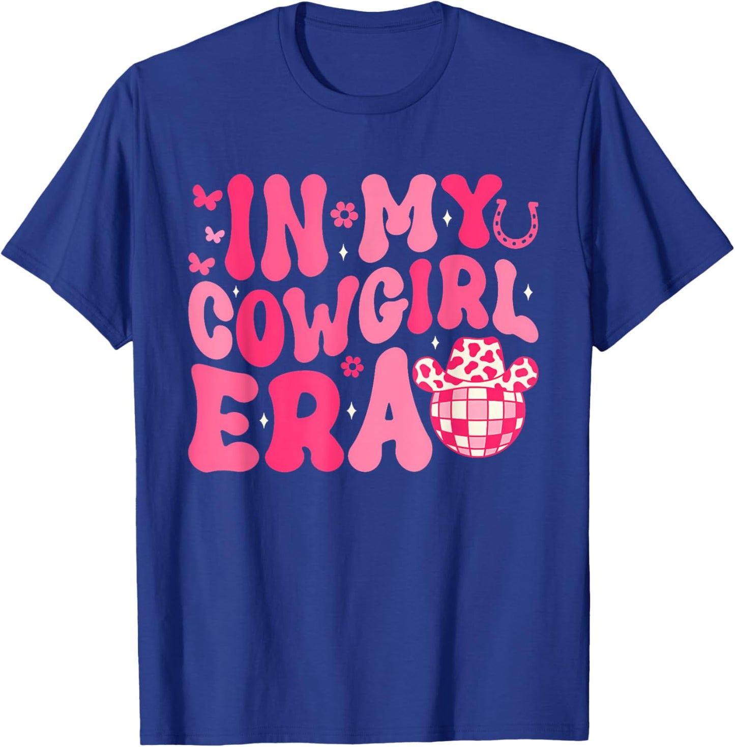 In My Cowgirl Era Groovy Cute Western Rodeo Cowgirl T-Shirt - T-Shirt | Royal