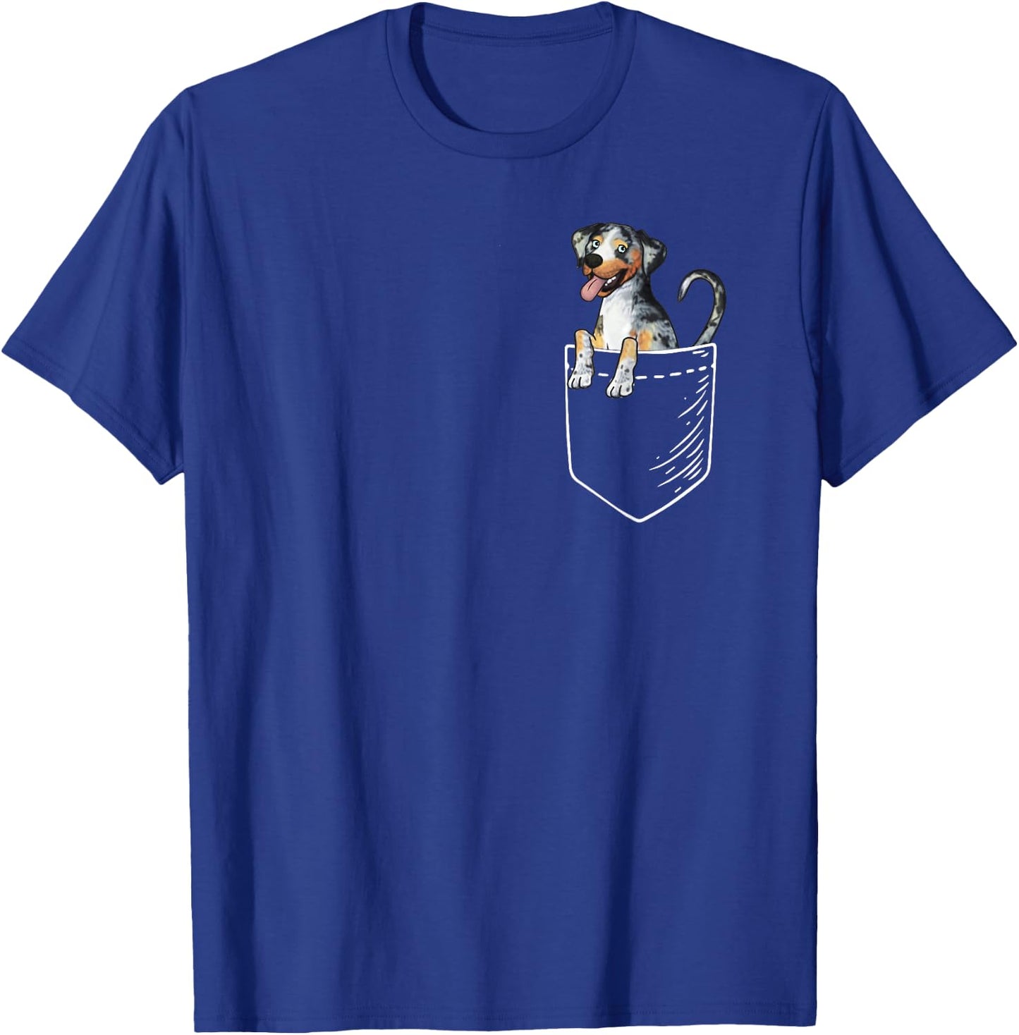 Kids Cute Pocket Catahoula Leopard Dog Lover T-Shirt - T-Shirt | Royal