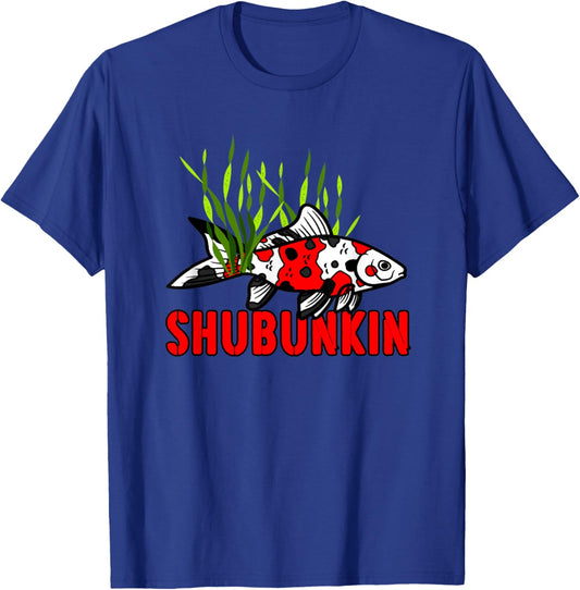 Shubunkin Goldfish Lovers Pond Fish Tank Art Design T-Shirt - T-Shirt | Royal