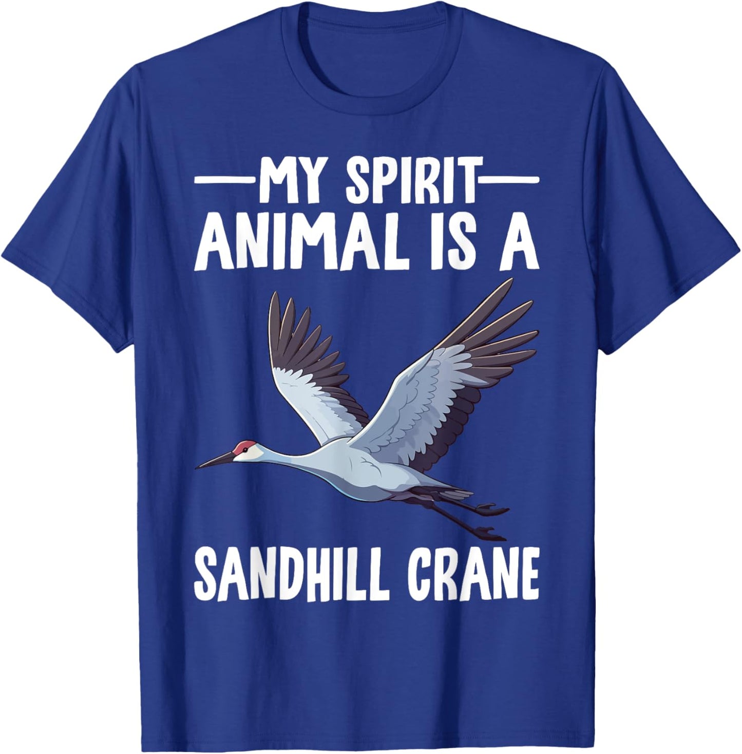 Sandhill Crane T-Shirt - T-Shirt | Royal
