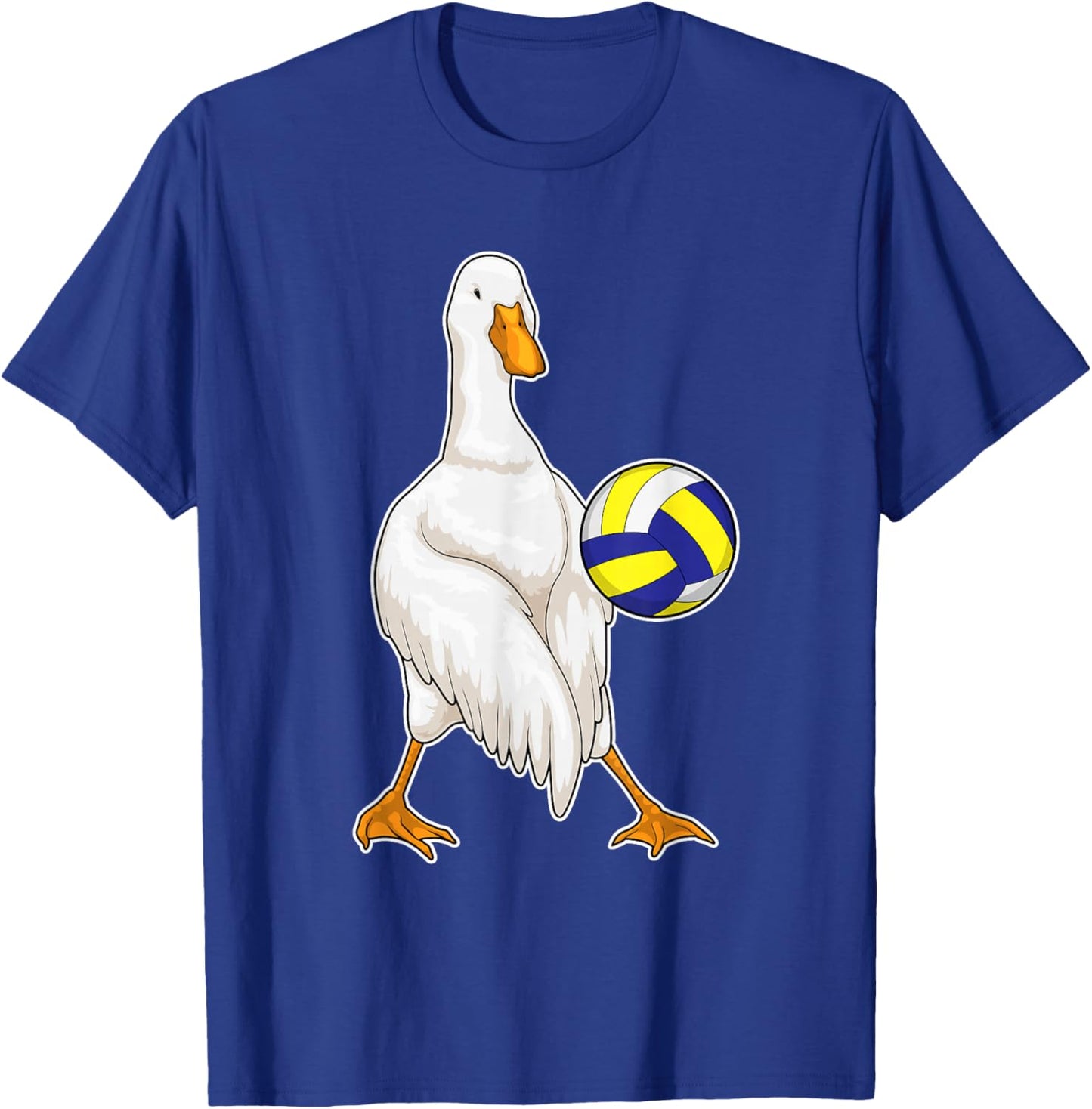 Duck Volleyball player Volleyball Sports T-Shirt - T-Shirt | Royal