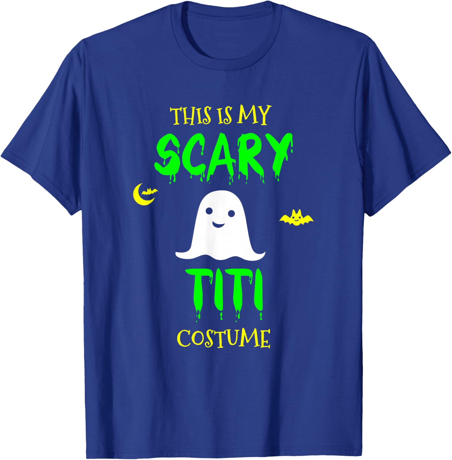This Is My Scary Titi Costume Halloween Lazy Easy T-Shirt - T-Shirt | Royal