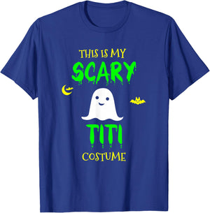 This Is My Scary Titi Costume Halloween Lazy Easy T-Shirt - T-Shirt | Royal