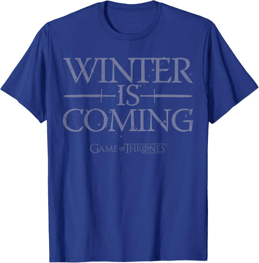 Game Of Thrones Winter Is Coming Logo T-Shirt - T-Shirt | Royal